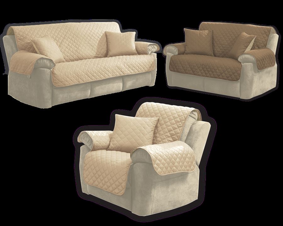 סט 3 כיסויי סלון דו צדדי חום בז' מעודפים ***ללא אריזה מקורית