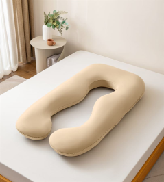 כרית הריון ויסקו מפנקת מבית B.k.import צבע שמנת-קרם Americanstyle