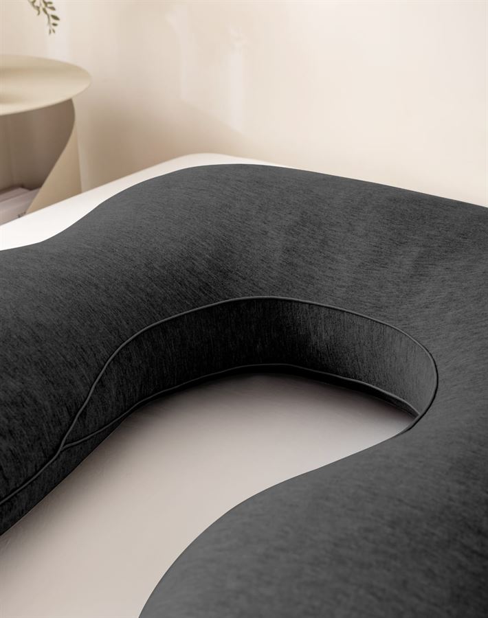 כרית הריון ויסקו מפנקת מבית B.k.import צבע אפור כהה