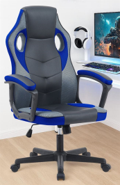 כסא גיימינג במכירה מוקדמת 21 ימי עסקים דגם Gamer צבע שחור כחול Americanstyle