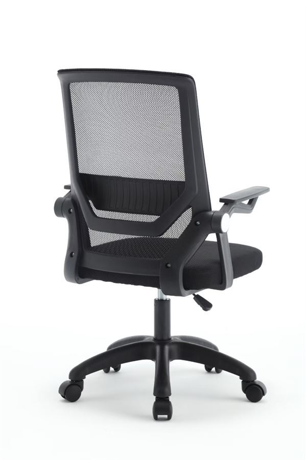 כסא מחשב עם ידיות מתכוננות דגם Fred צבע שחור מתצוגה ועודפים