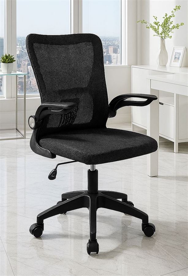 כסא מחשב עם ידיות מתכווננות דגם XP-12 צבע שחור מתצוגה ***מורכב לאיסוף עצמי בלבד