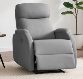 כורסת טלוויזיה דגם DENVER צבע אפור בהיר מתצוגה ועודפים Americanstyle