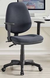 כסא מזכירה וסטודנט עם ידיות מתכווננות דגם Promax10 צבע אפור מתצוגה ועודפים Americanstyle
