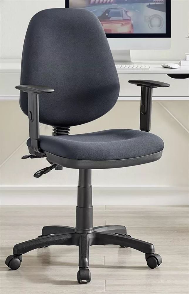 כסא מזכירה וסטודנט עם ידיות מתכווננות דגם Promax10 צבע אפור מתצוגה ועודפים