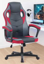 כסא גיימינג דגם Gamer צבע שחור אדום מתצוגה ועודפים Americanstyle