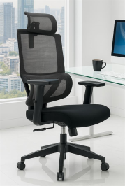 כסא מנהלים גבוה עם כרית תמיכה וידיות מתכווננות דגם XP-8 מתצוגה ועודפים Americanstyle