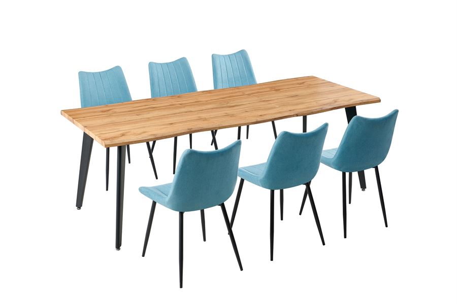 שולחן אוכל נפתח לאורך 2.2 מטרים דגם BASTILLE מתצוגה ועודפים