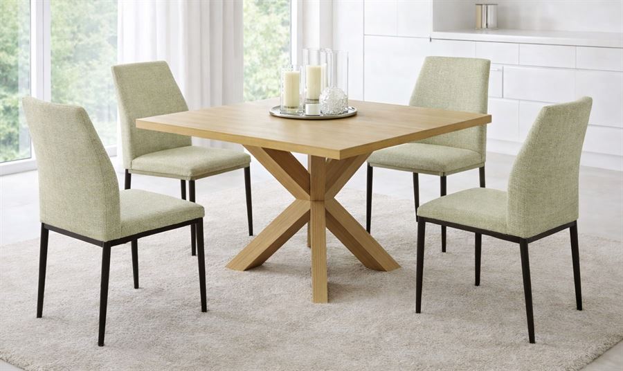 רביעיית כסאות לפינת אוכל דגם MADRID צבע בז' במכירה מוקדמת 30 ימי עסקים