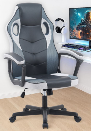 כסא גיימינג במכירה מוקדמת 21 ימי עסקים דגם Gamer צבע שחור לבן Americanstyle