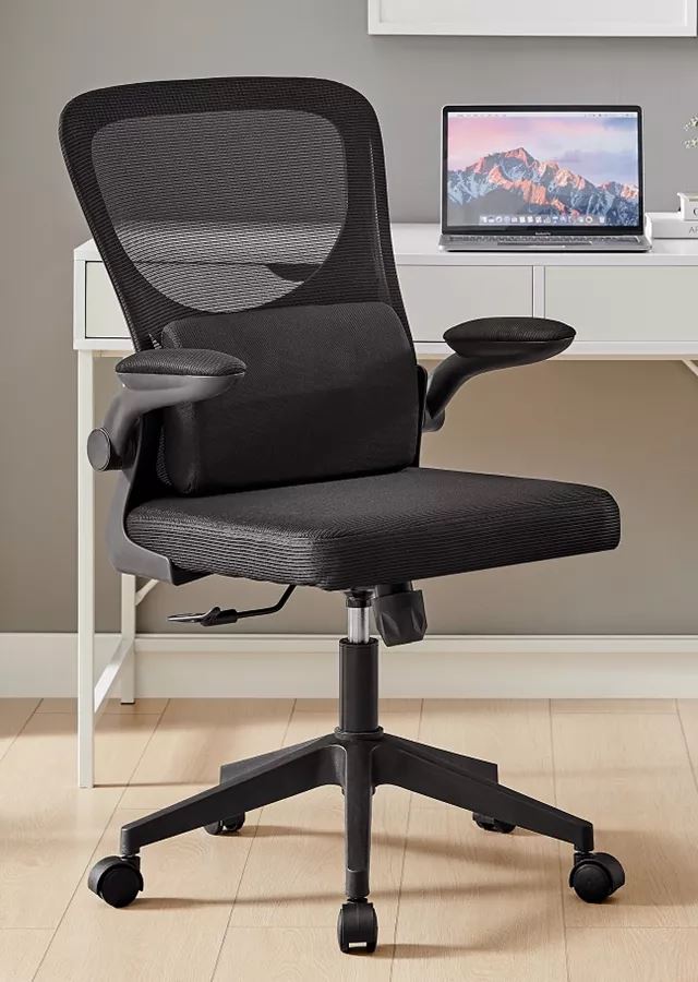 כסא מנהלים יוקרתי עם ידיות מתכוננות וכרית תמיכה לגב דגם TPX-20 צבע שחור ***ללא אריזה מקורית