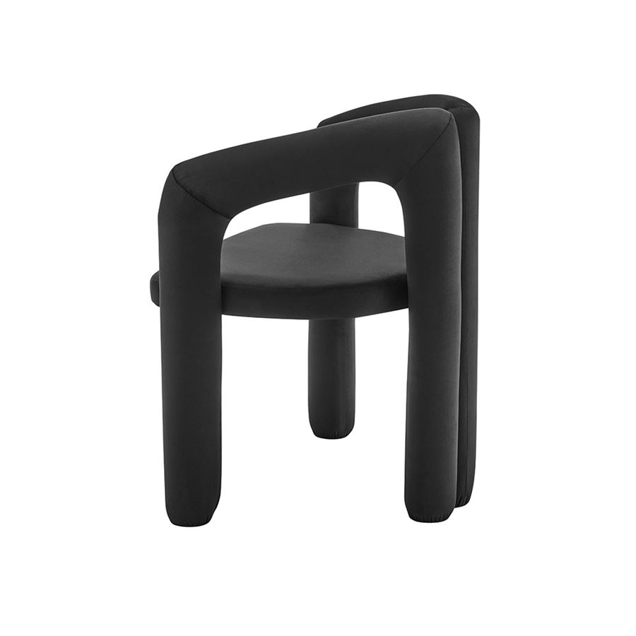 כסא בד מעוצב דגם Milano צבע שחור במכירה מוקדמת 21 ימי עסקים