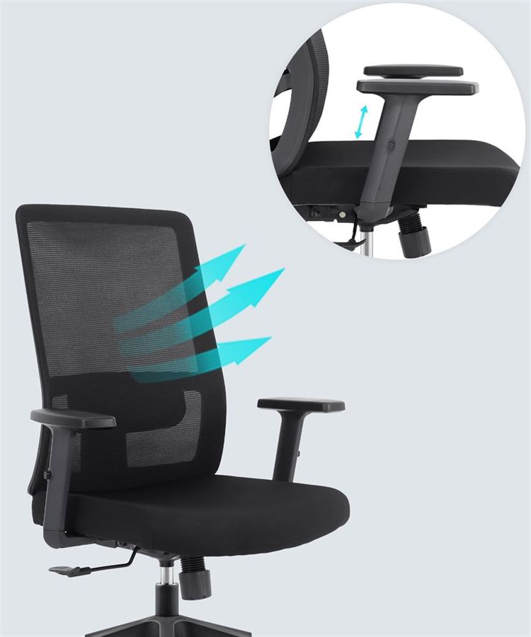 כסא מנהלים עם ידיות מתכווננות דגם XP-6 מתצוגה ועודפים