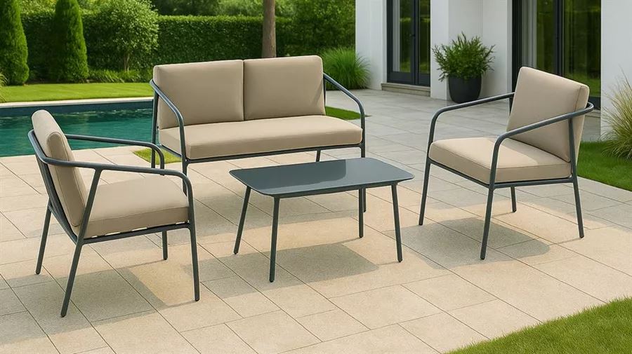 מערכת ישיבה יוקרתית לגינה דגם Emmelia