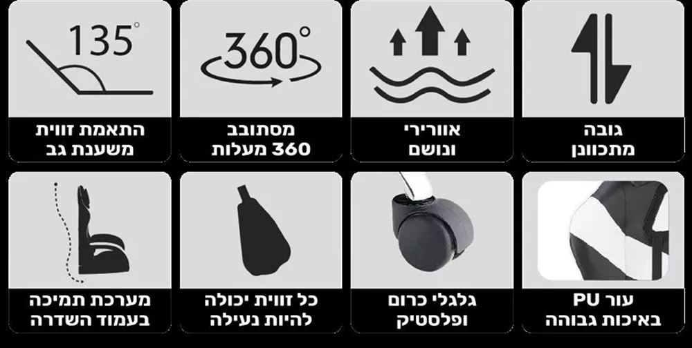 כסא גיימינג מקצועי עם גב גבוה וכריות תמיכה דגם PRO3 צבע שחור כחול מתצוגה ועודפים
