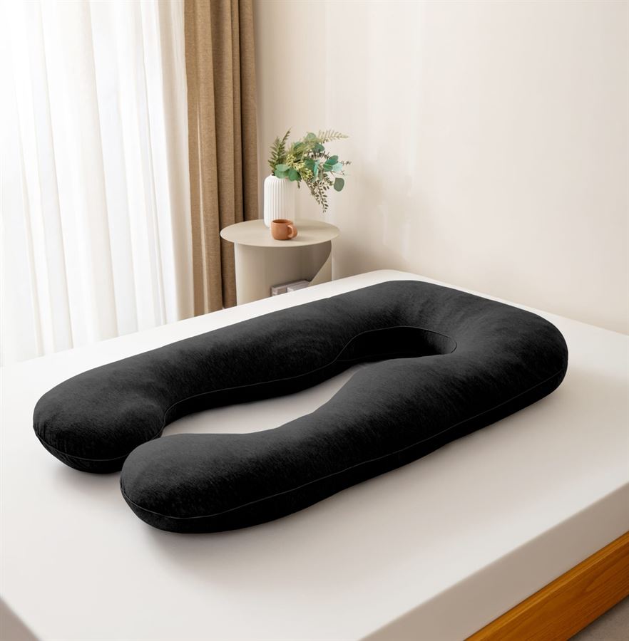 כרית הריון ויסקו מפנקת מבית B.k.import צבע אפור כהה