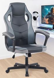 כסא גיימינג דגם Gamer צבע שחור אפור מתצוגה ועודפים Americanstyle