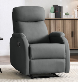 כורסת טלוויזיה דגם DENVER צבע אפור כהה ***ללא אריזה מקורית Americanstyle