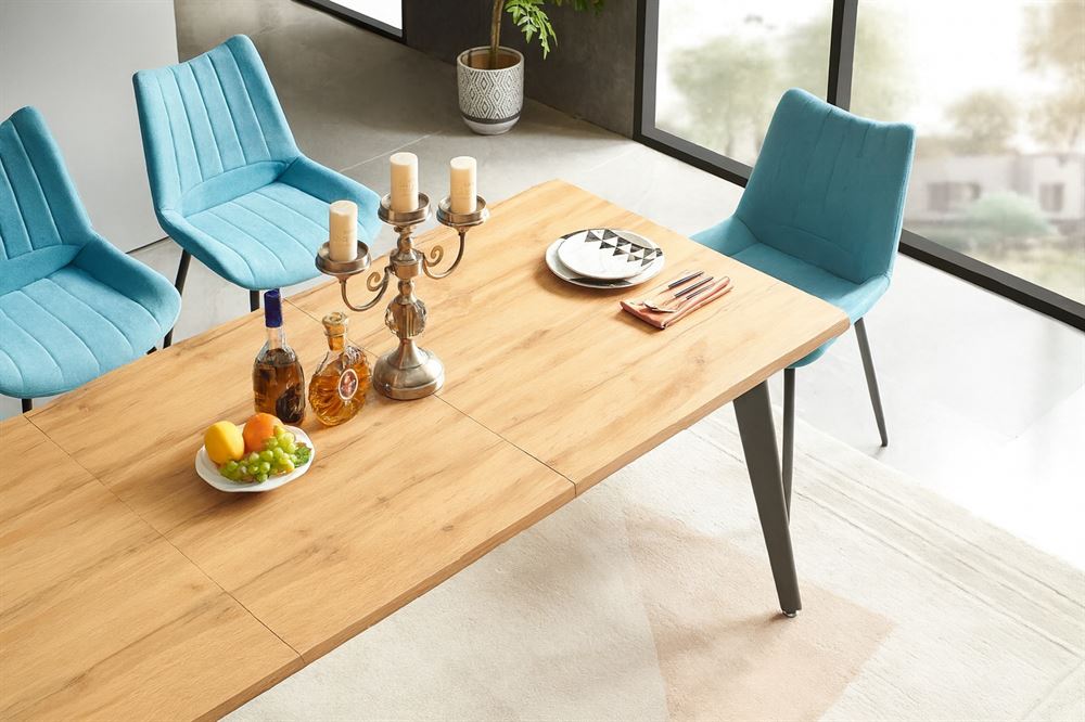 שולחן אוכל נפתח לאורך 2.2 מטרים דגם BASTILLE מתצוגה ועודפים