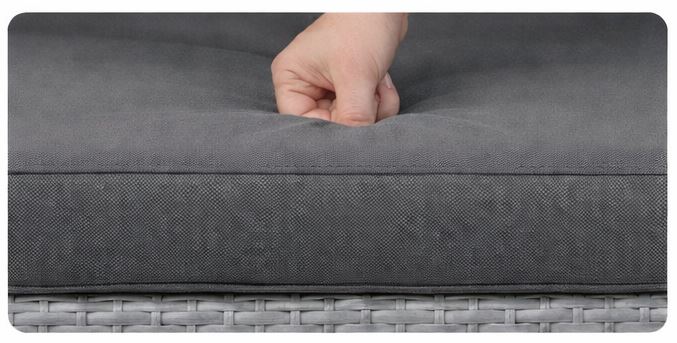 מערכת ישיבה פינתית לחצר דגם PHLIADELPHIA צבע אפור במכירה מוקדמת 45 ימי עסקים