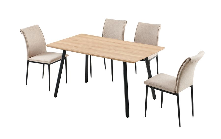 שולחן אוכל מודרני דגם Henry מתאים ל-6 סועדים מתצוגה ועודפים