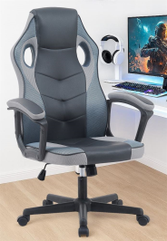 כסא גיימינג במכירה מוקדמת 21 ימי עסקים דגם Gamer צבע שחור אפור Americanstyle