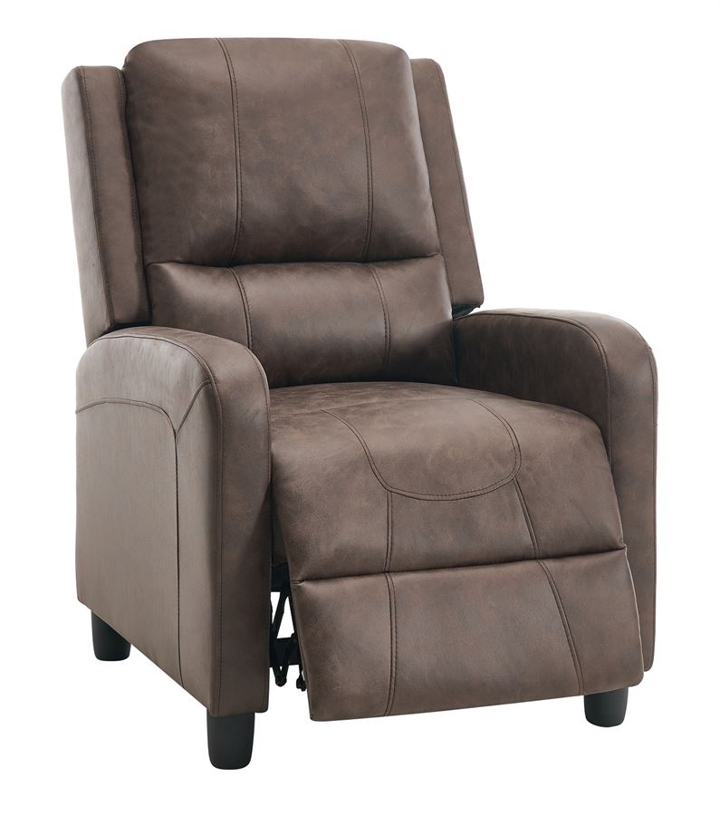 כורסת טלוויזיה עם ריקליינר דגם Hamilton צבע חום כהה מתצוגה ועודפים