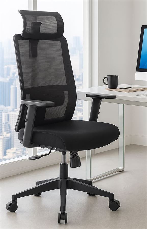 כסא מנהלים גבוה עם ידיות מתכווננות דגם XP-5 מתצוגה ועודפים