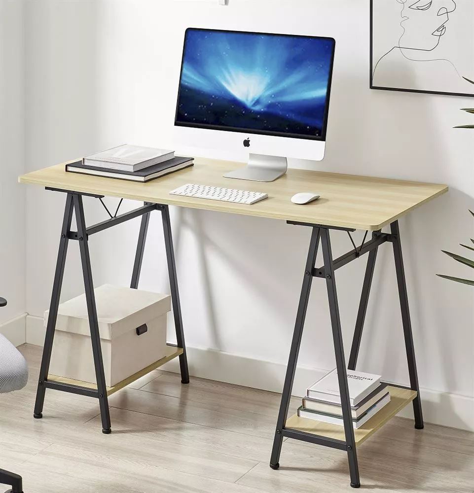 עמדת עבודה יוקרתית עם מדפים ברוחב 120 ס